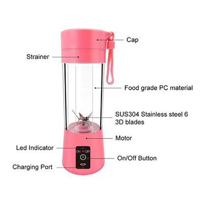 Portable Electric Fruit Juicer Blender